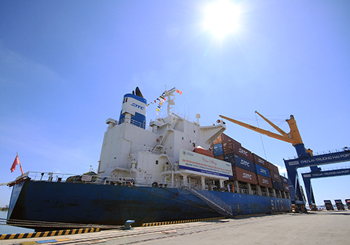 Quảng Nam có tuyến vận tải container hàng hải quốc tế đầu tiên